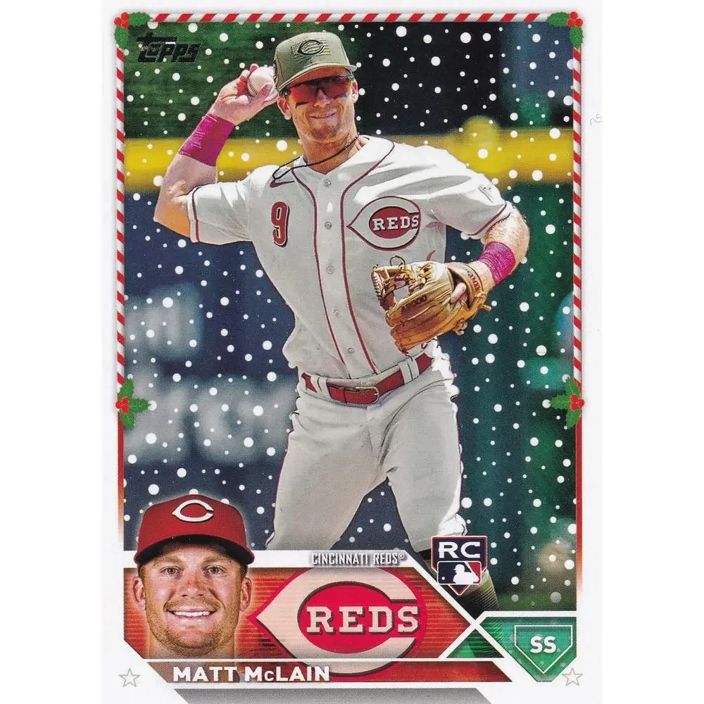 2023 Topps Holiday Matt McLain RC H196 Cincinnati Reds